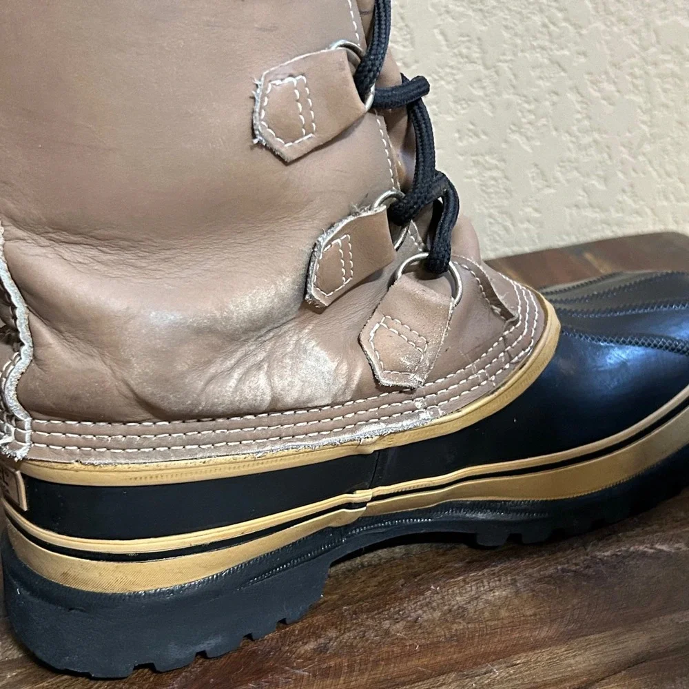 Vintage Sorel Kaufman Caribou Pac Boots Made Canada Approx Men 9 Wool Lined READ